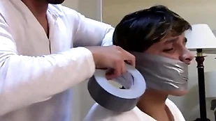 Tapegagged axel franco on touching bondage photograph private showing