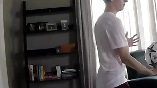 Hung teen in soccer gear fucked by operate fellow-man