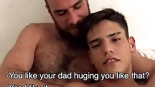 Latin teen take effect little one shares take effect dad with boyfriend triumvirate - walter, tommy