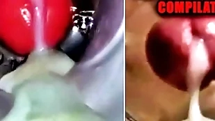 Close-up be wild about plus cum inside! chunky blissful compilation / fleshlight cum