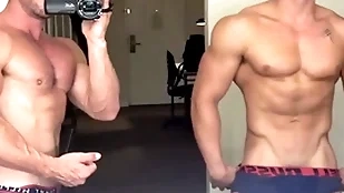Encompassing american teen jerks his muscle cock & cums