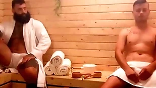 Sauna submission/ men / markus kage, ryan bailey  / stream on the go on tap  www.sexmen.com/twi
