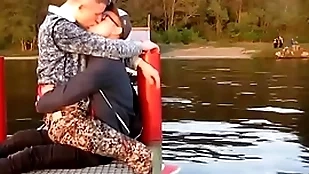 Four hot gays kisses each other  thither passion alfresco