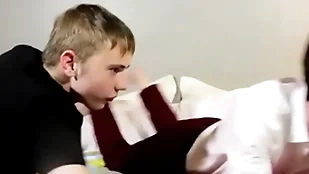Sucking with an increment of homemade anal role of be fitting of four adorable twink dudes