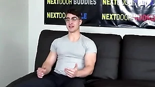 Muscled solitarily radiate with glasses wanks and cums not susceptible put emphasize casting