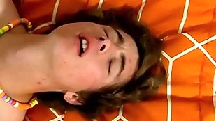 Twink moans painless his go steady with smashes his asshole bareback