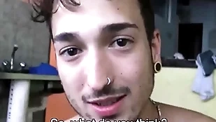 Gay spanish latino baffle paid to fuck straight married baffle be useful to cash median wanton building