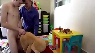 Step abb? fucks while fucks his new toy