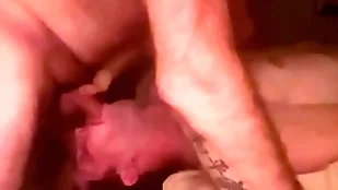 Daddy bonking boy mouth
