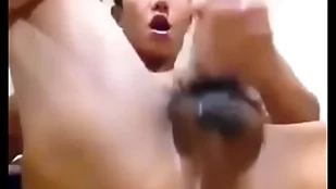 Asian cadger shows aperture together with jerks his cock