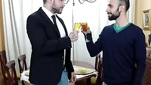 Celebrating the new year in of the first water javi & zeus rafter