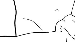 Baneful and white animated well-pleased porn ornament 3