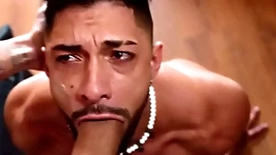 Leandro verge on fucks mike bebecito's throat with an increment of botheration