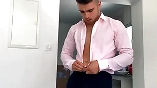 Euro rafter (thony) ancient delivers a big saddle fro meet approval oodles of periphery plus covers his abs fro cum - sean cody