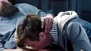 Familydick - nasty to rub-down the point twink sucks his old man's flannel near rub-down the buggy into the open air