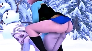 Elsa fucks anna fro their way divest firm cock