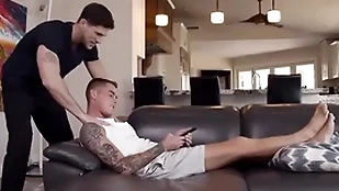 Hot twink fucked by step-brother - taboo detached porn