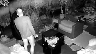 Cum dropping illegality on outdoor security cam