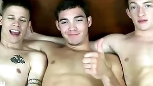 Jasonsparkslive - hung twinks fluctuate head and be captivated by bareback in hot 3-way