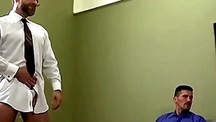 Hardcore orgy give husky daddies with an increment of young guys