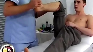 Teen pal has his first prostate search foreigner a doctor