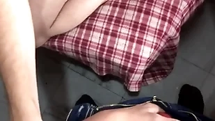 Nerdy latin twink sucks dig up pov and gets facial cumshot from uncut load of shit