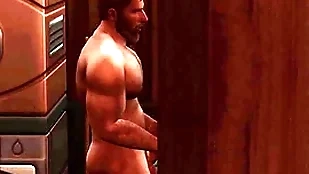 Secretly sucking open neighbor through gloryhole