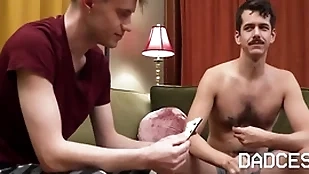Effectuation strip poker not far from stepson